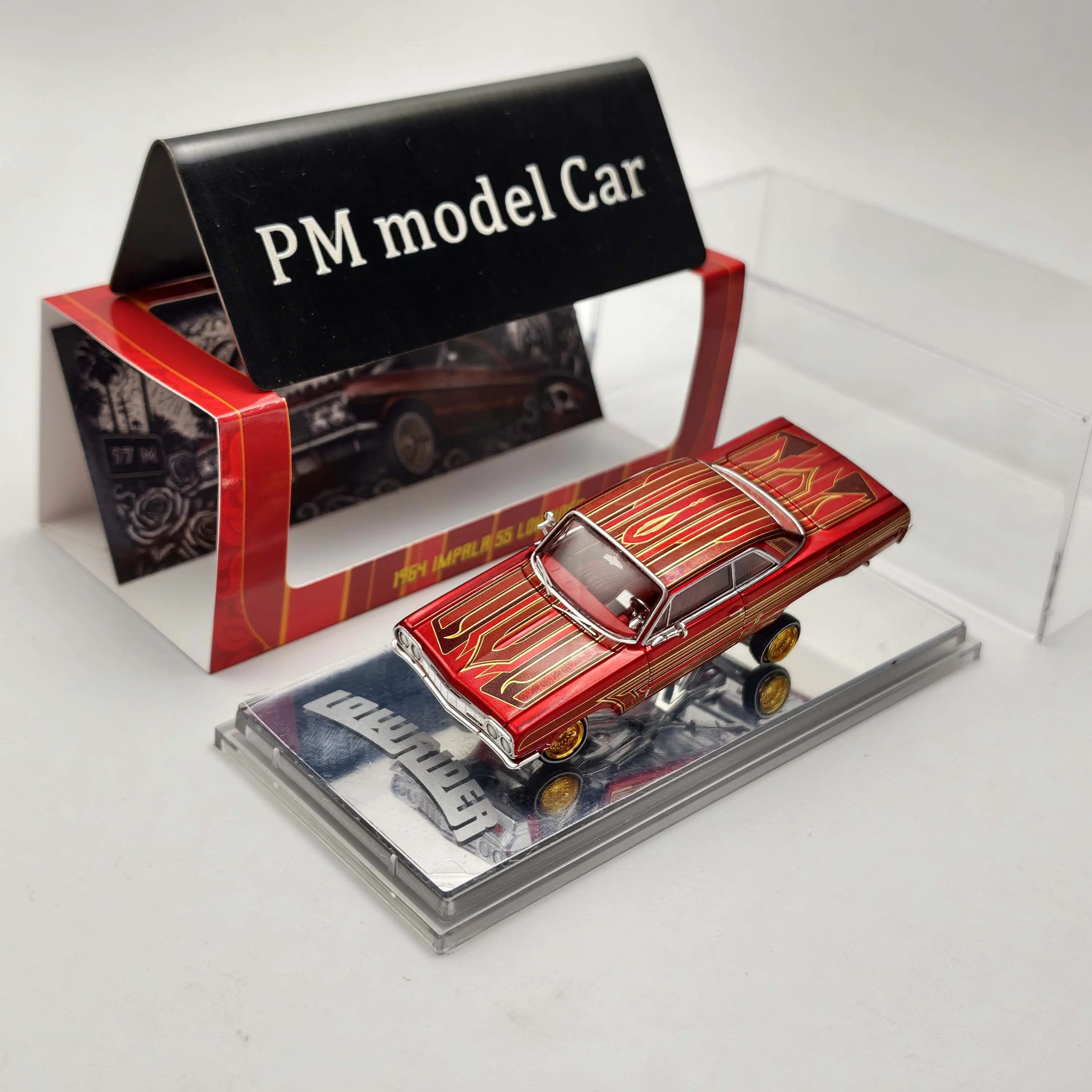 Фото Модель автомобиля 97M 1/64 1964 Jumping Car Impala LowRider из сплава №5