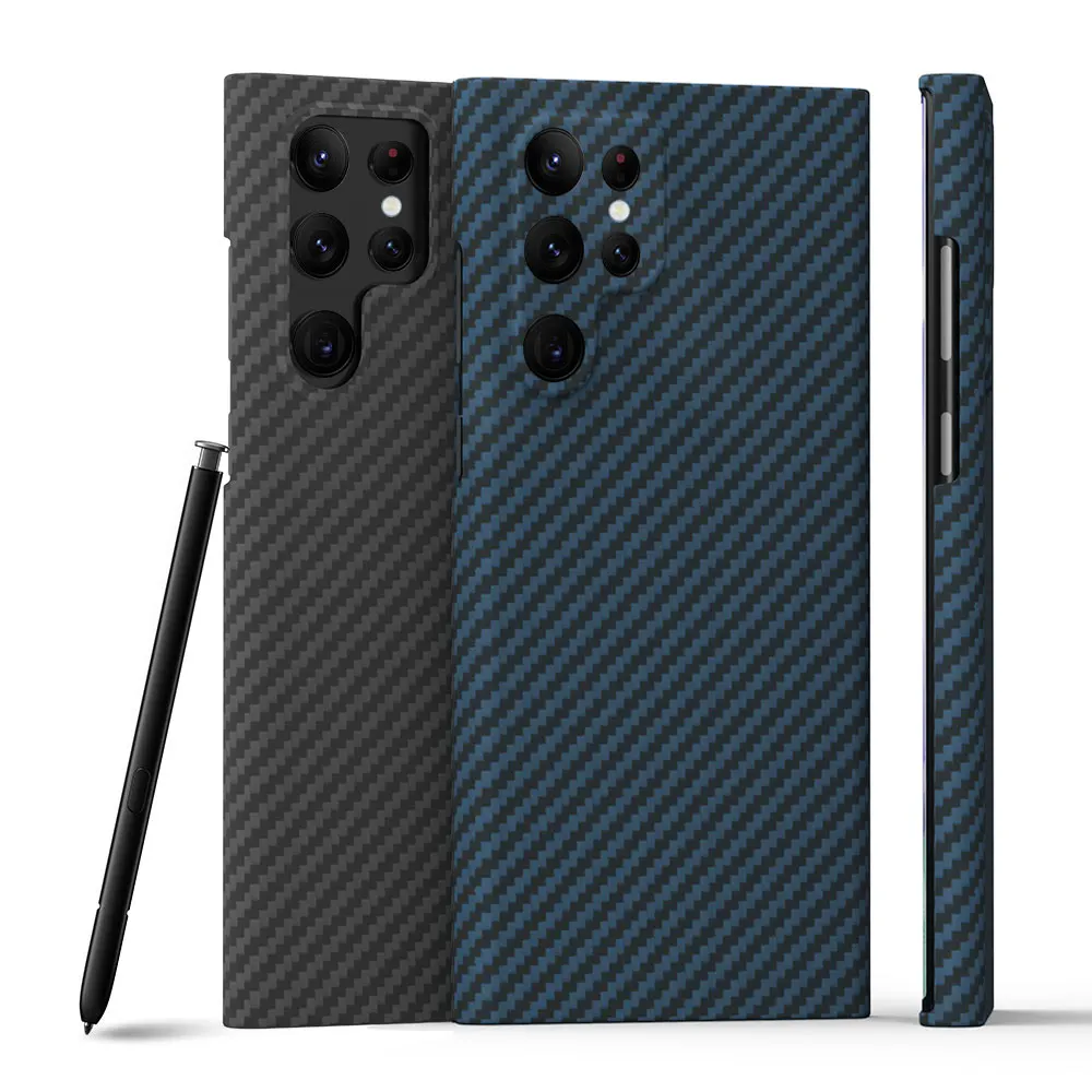 Cena Etui Z Włókna Węglowego Do Samsung Galaxy S22 Ultra S22 Plus 5G Etui Ultra-cienki Super Lekki, Odporny Na Wstrząsy Futerał Z Prawdziwego Włókna Aramidowego