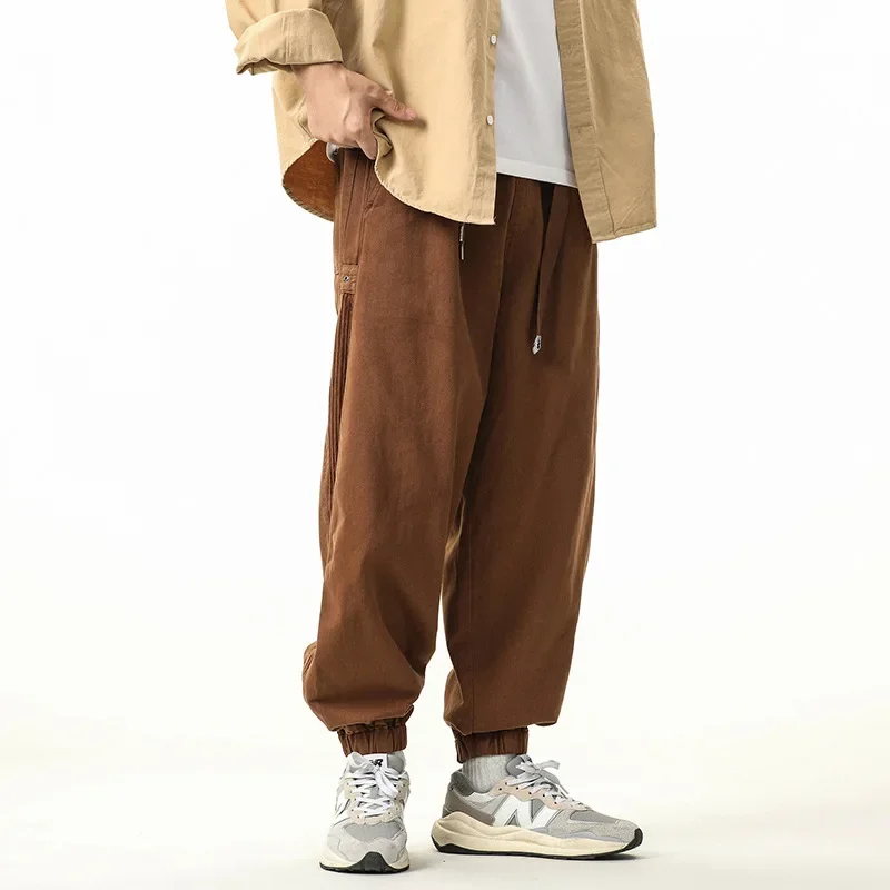 Модные мужские новые свободные повседневные брюки в Корейском стиле