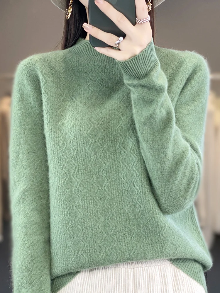 Рисунок 5 - Осенне-зимние женские пуловеры с ложным воротником