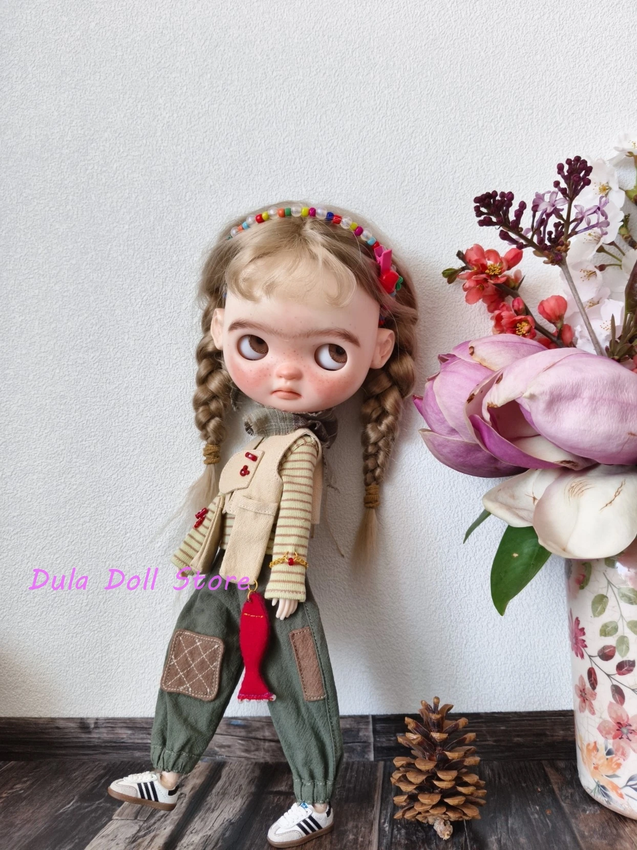 (Уникальная серия) Одежда для кукол Dula комплект жилета и брюк Blythe Landoudou Landazz ob24 ob22