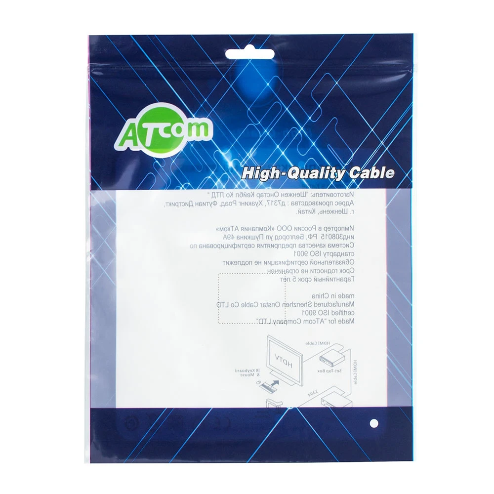 Кабель ATCOM USB AF-MINIUSB OTG AT2821 0.8 м черный