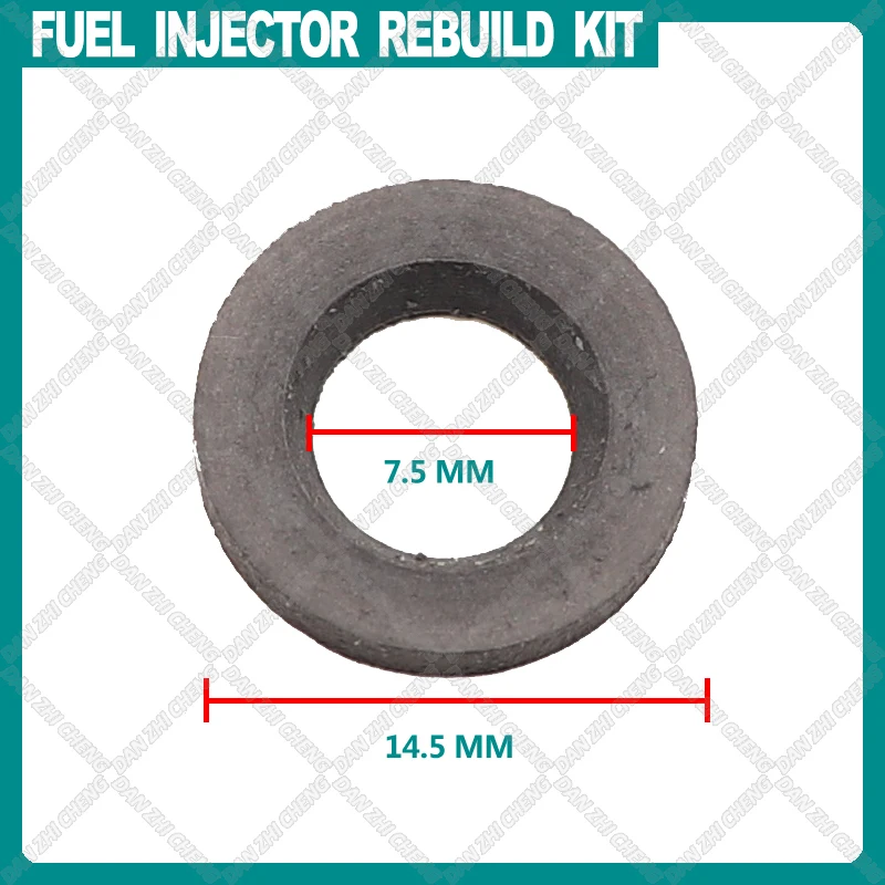 100 шт. комплект пластиковых прокладок для омывателя топливного инжектора 14 5*2*7 5