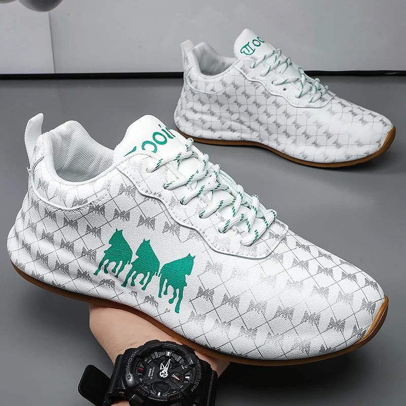 Новинка брендовая мужская кожаная обувь модная для настольного тенниса