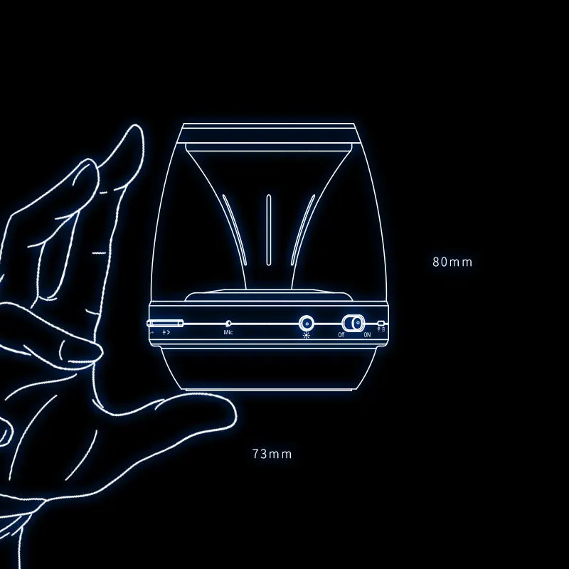 Фото Shaba Bluetooth-динамик USB Беспроводная запись радио TF-карта AUX HD-звонки №2