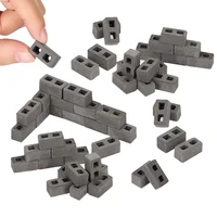60 packs cinder blocks 112 scale mini bricks concrete miniature bricks tiny landscaping dollhouse accessories