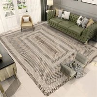 cakebycakeby hand woven carpet non slip premium natural wool carpet living room simple atmosphere durable oval an square