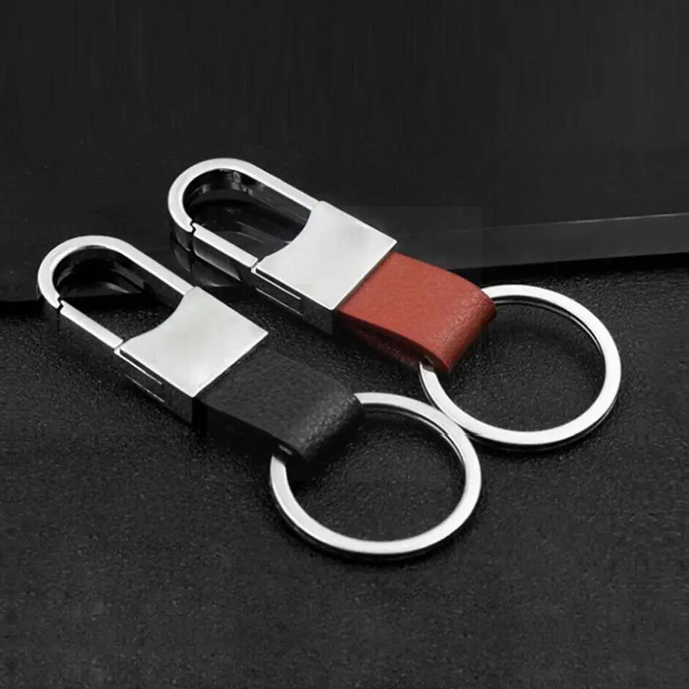 

Car Leather Chain Men Women Fashion Metal Waist Interior Chain Hanging Jewelry Gift Pendant Ring Accessories Aut X7u2