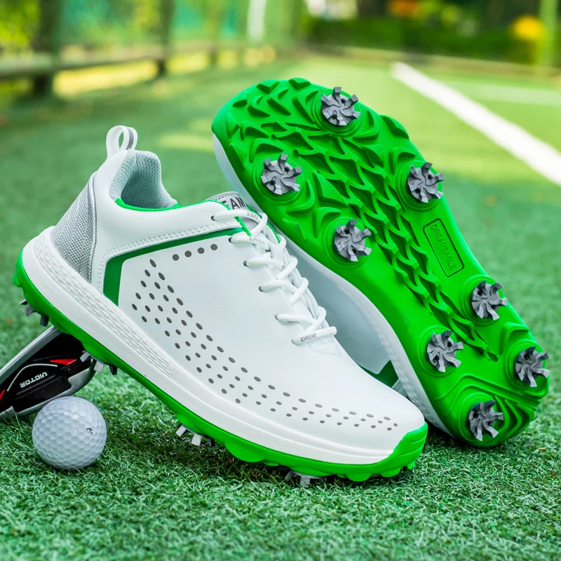2022 New Mens Professional Golf Shoes Comfortable Non-slip Golf Competition Training Shoes Classic Lace-up Golf Sneakers for Men