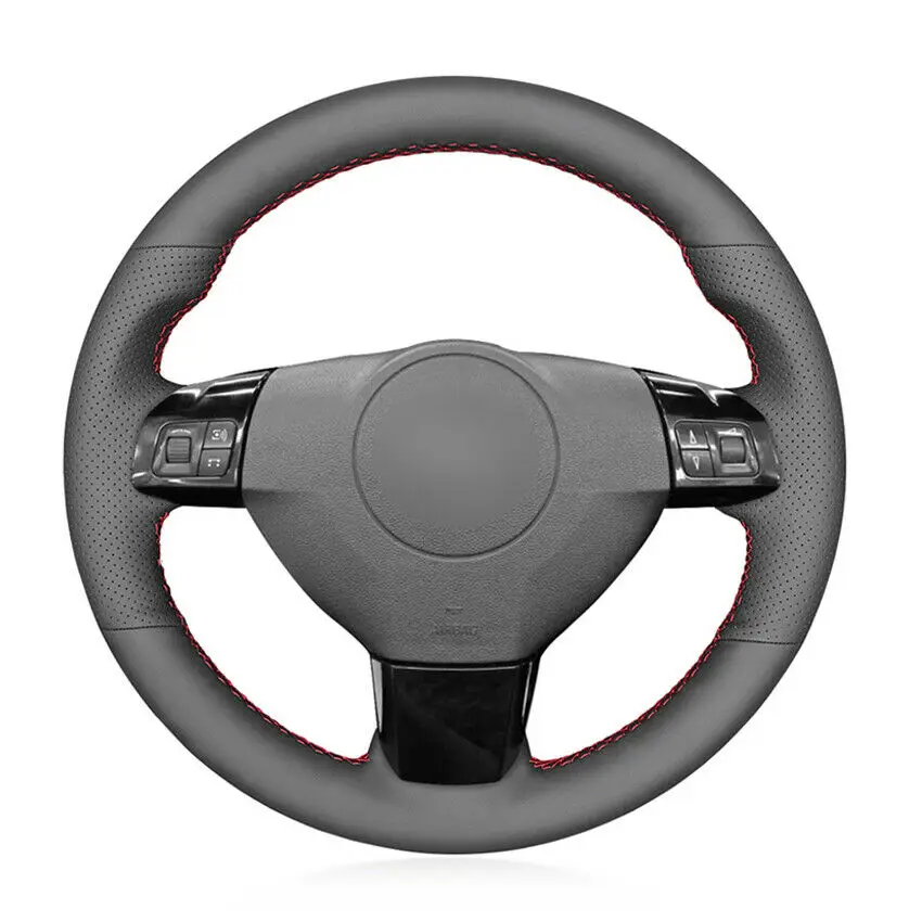 

Black Leather Car Steering Wheel Cover for Opel Astra H Signum Vectra C Vauxhall