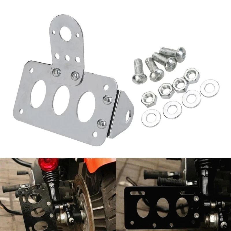 

Модернизированный задний фонарь, боковое Крепление, Кронштейн номерного знака, качественный металл, легкая установка, совместим с мотоцикл...