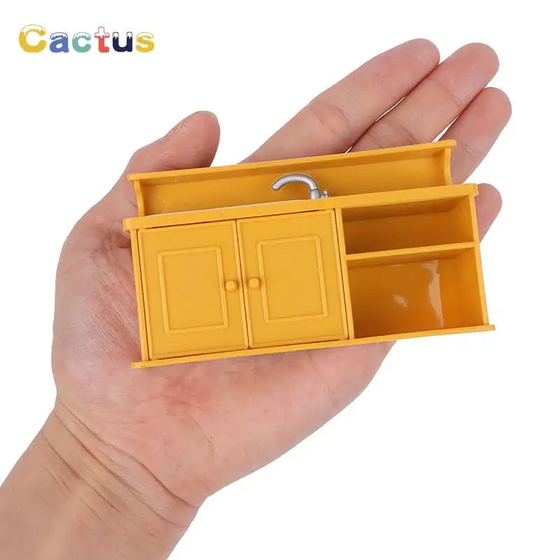 

Dollhouse Furniture Mini Kitchen props kitchen cabinet Dishwasher decorations