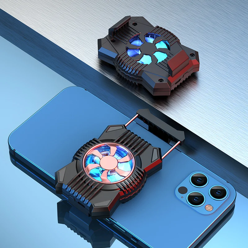 

Gaming Phone Cooler Mobile Phone Stand Mini Cell Phone Cool Heat Sink Mobile Phone Radiator Cooling Artifact Cooling Fans