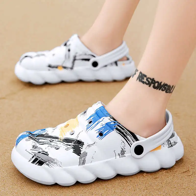 

Sapato Flat Shoes High-Heeled Men's Slip-Flops Boy Sandals Man Leather Without Lacing Men Slippers Leather Fitnes Tennis Shues