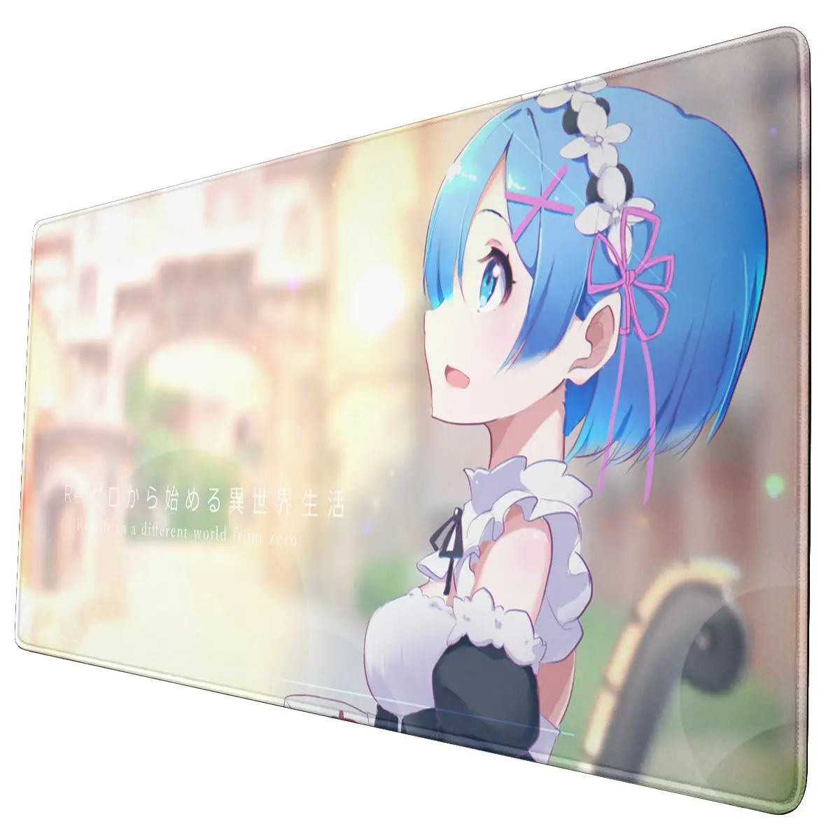 

Cute Re Zero Starting Life In Another World Keyboard Desk Mat Mousepad Black Gaming Waterproof Gamers Mouse pad