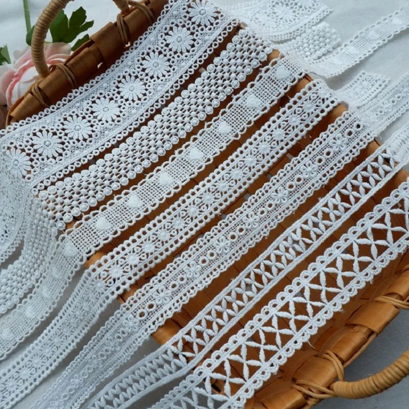 Изысканная юбка с кружевной отделкой из хлопковой ленты вышивкой Швейные