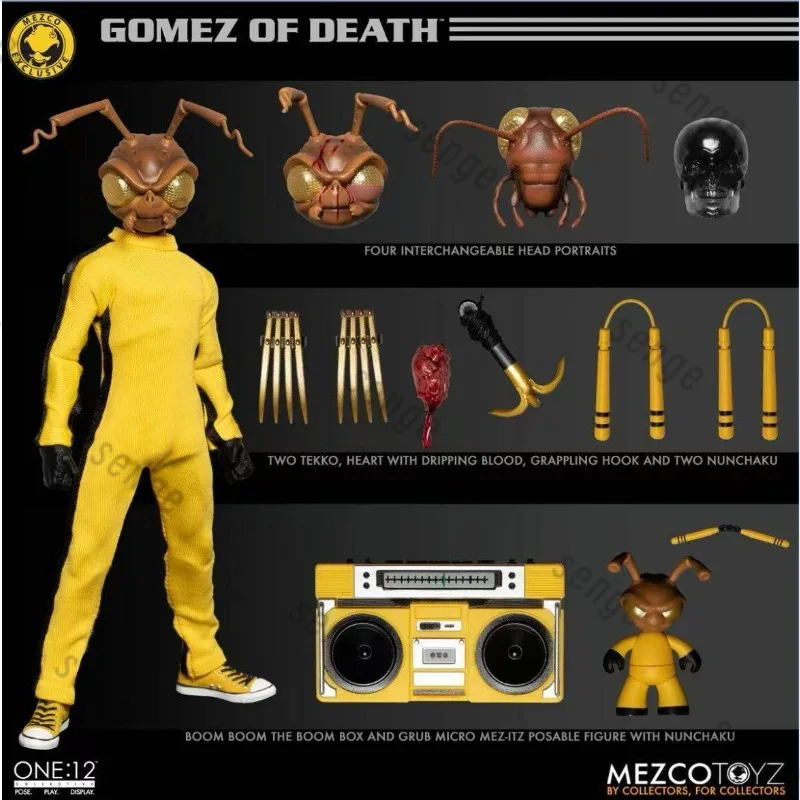 Фото Оригинальная фигурка Mezco One:12 Ant-Man Bruce Lee Limited Edition 1/12 в наличии, подарок для коллекционеров и любителей хобби №1