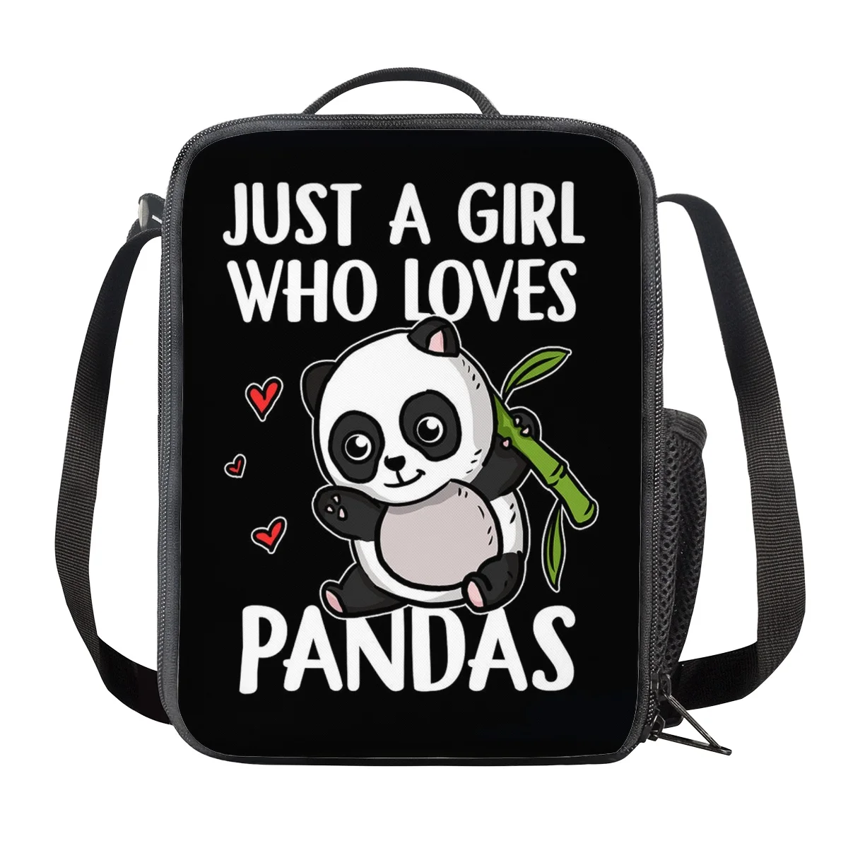 FORUDESIGNS Hot Style Cute Cartoon Panda with Bamboo Pattern Large Capacity Backpack Set Women Girls Student School Bags Bookbag
