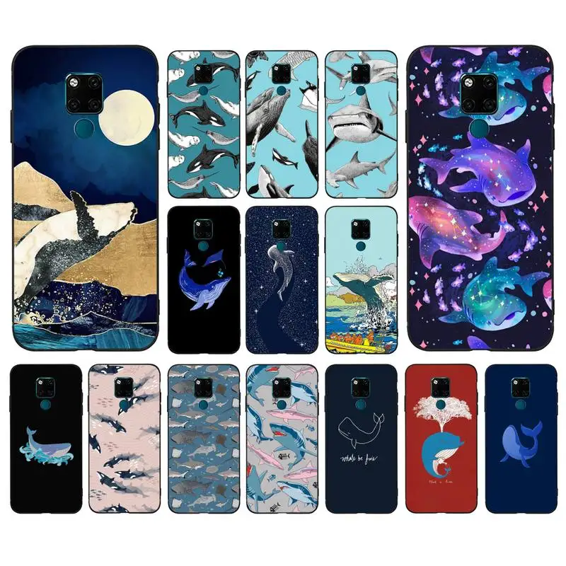

MaiYaCa Ocean Big Fish Whale Phone Case for Huawei Mate 20 10 9 40 30 lite pro X Nova 2 3i 7se