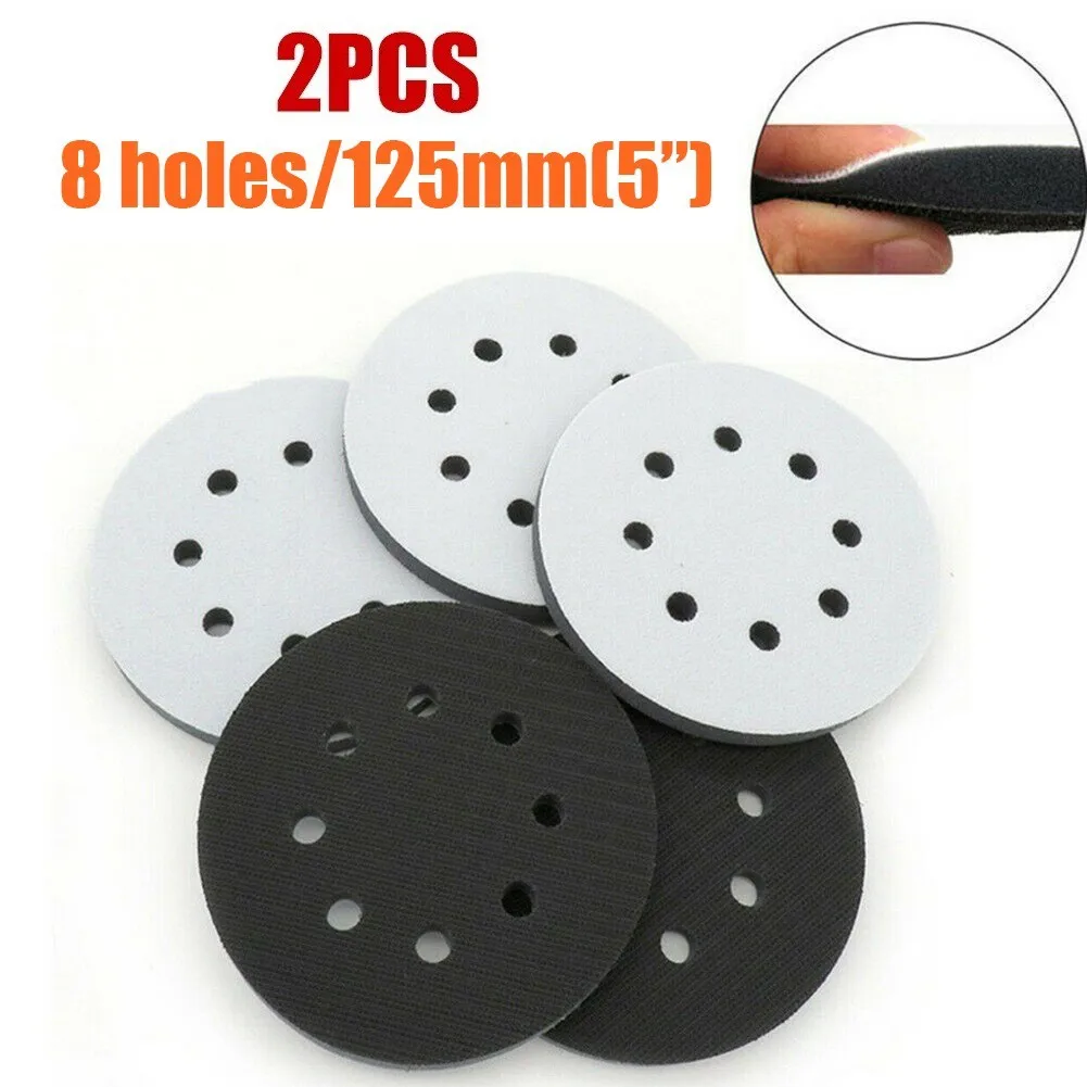 

& Interface Sander Loop For Soft 125mm Power Pad Pads Tool Hook Holes Polishing Sponge Backing Plate 8 Sanding 5inch Accessories