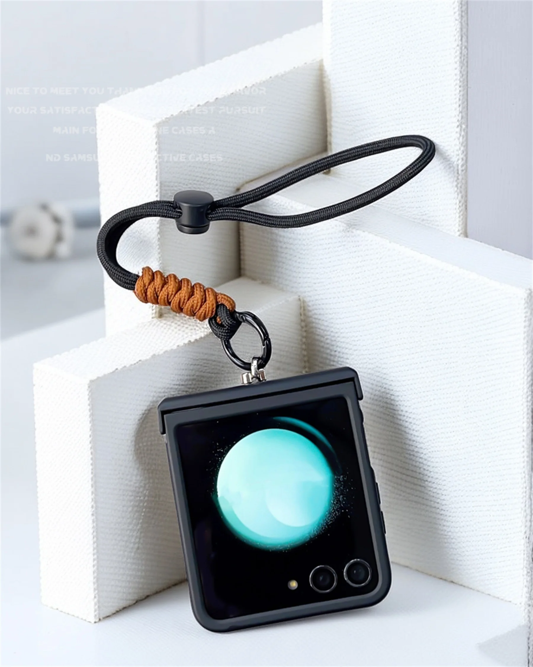 Роскошный корейский однотонный регулируемый портативный чехол для телефона с