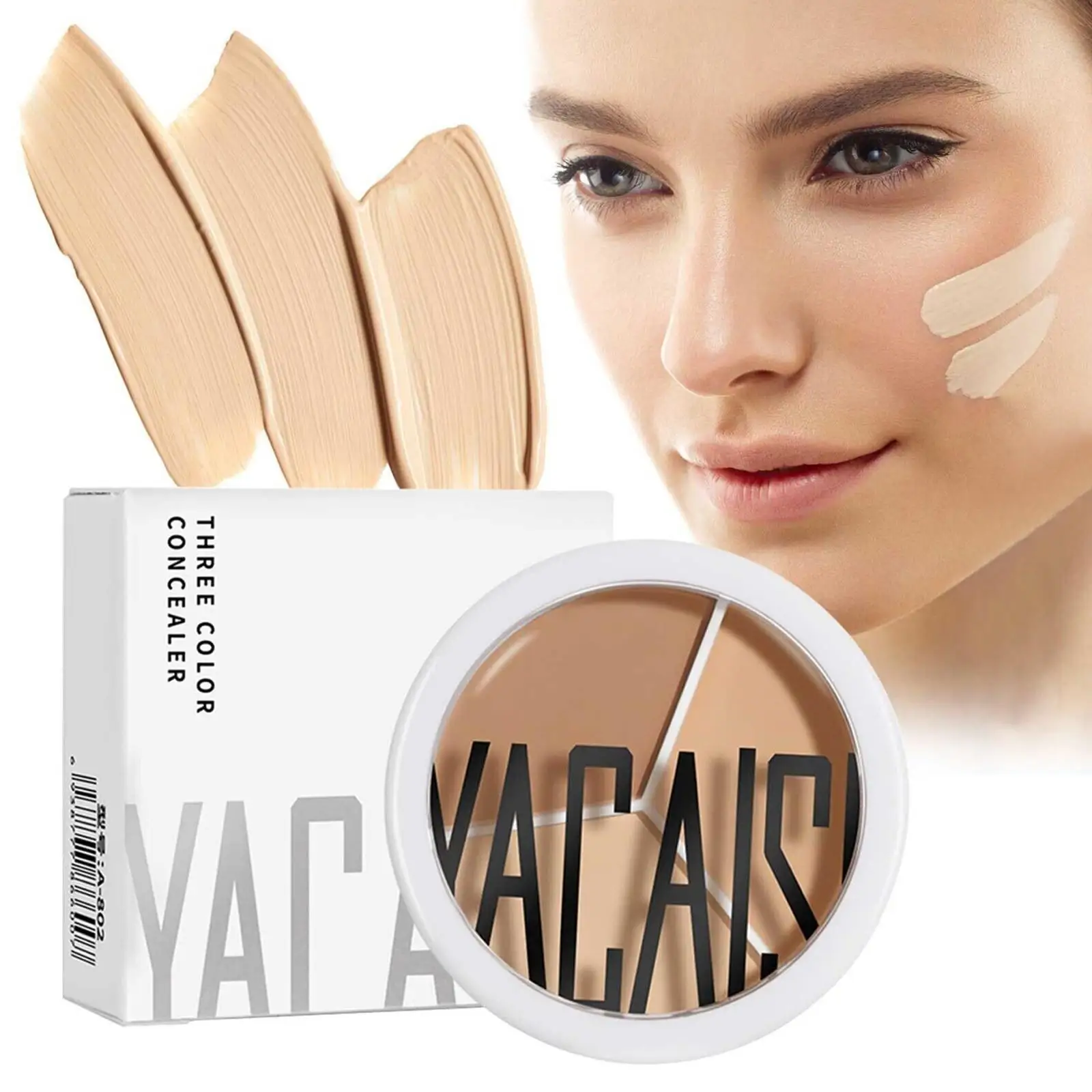 

Палитра консилеров для лица, 3 цвета