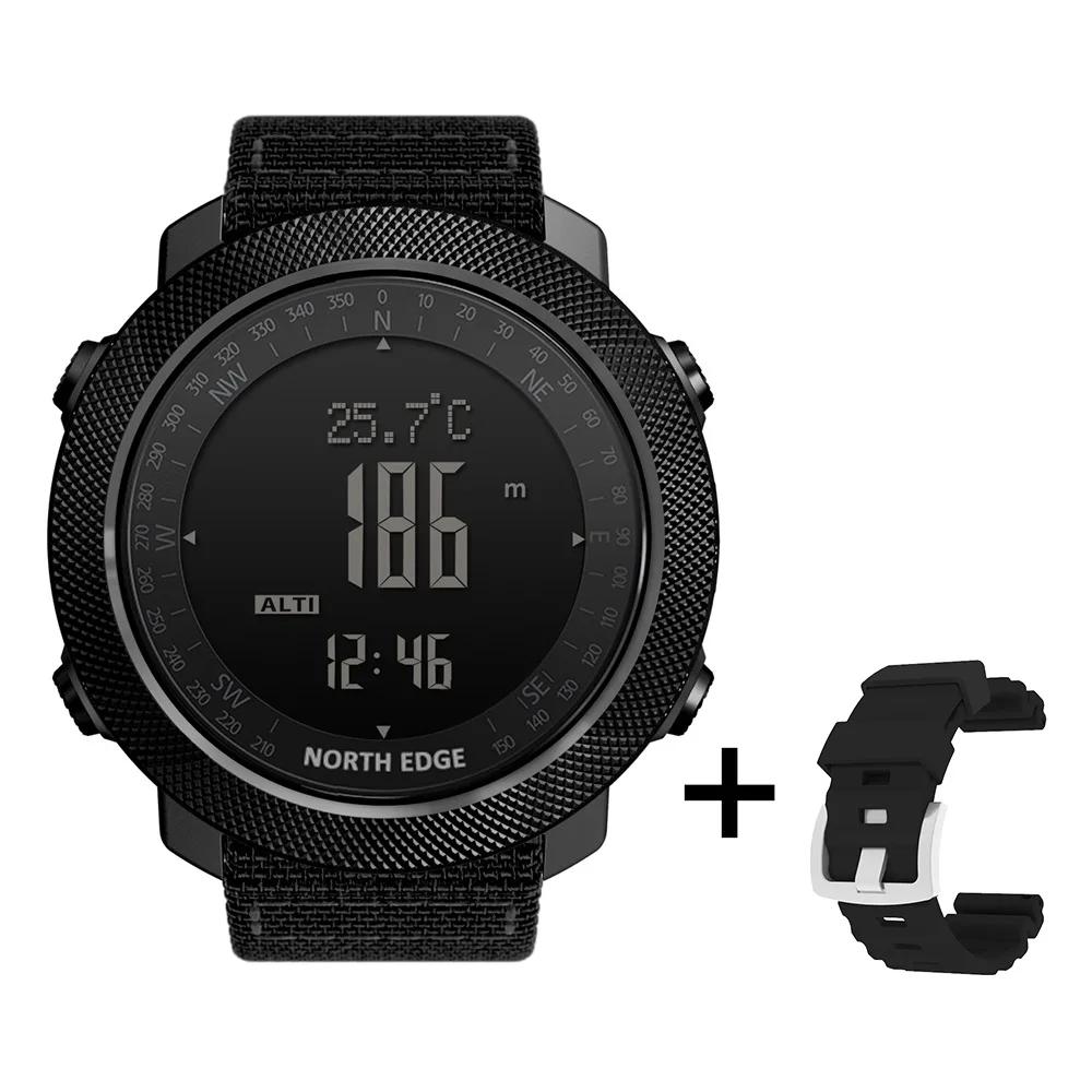 Мужские умные часы NORTH EDGE Apache военные армейские компас высотомер барометр