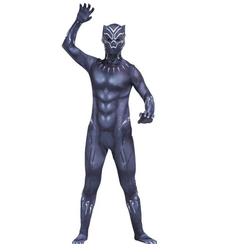 Children Panther Cosplay Halloween Costume  Bodysuits Dress Up New