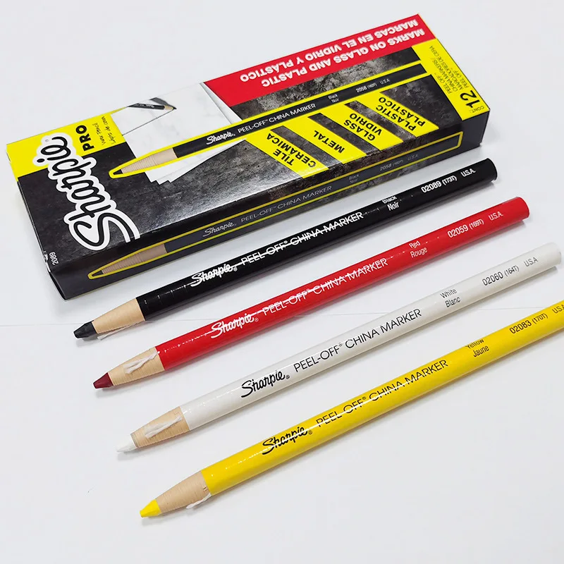 Peel-off China Color Pencils Marker Paper Roll Crayon Marks On Metal Glass