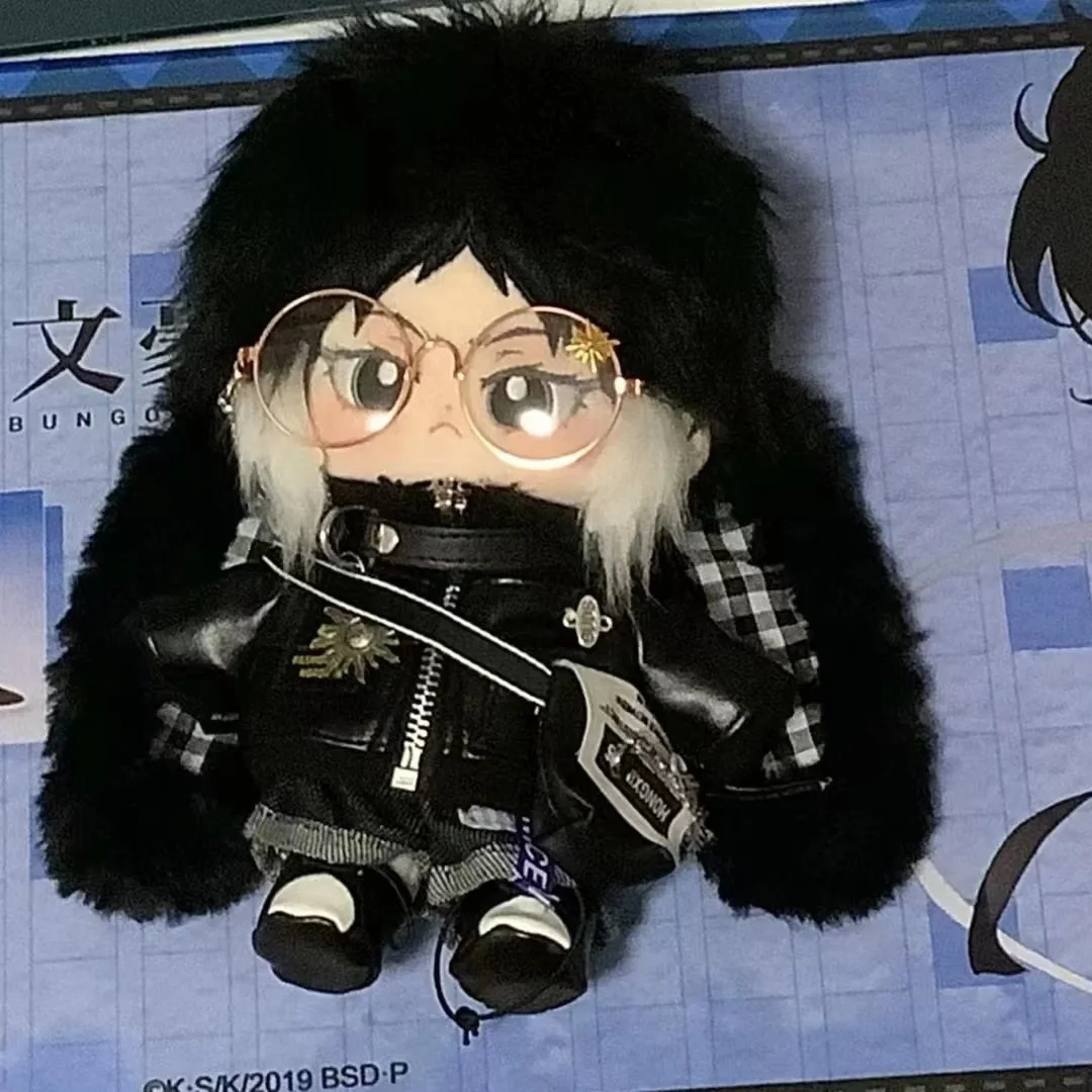 

Anime Bungo Stray Dogs Ryunosuke Akutagawa Plush Stuffed Doll Body Dress UP Cotton Plushie Pillow 20cm Mascot Xmas Gift