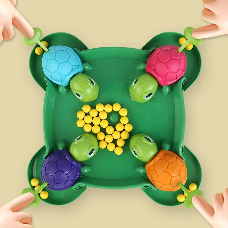 

Turtle Eating Bean Gluttony Game Parent-child Interactive Desktop Leisure Board Toy Christmas Gifts For Kids Gift Strategy Game