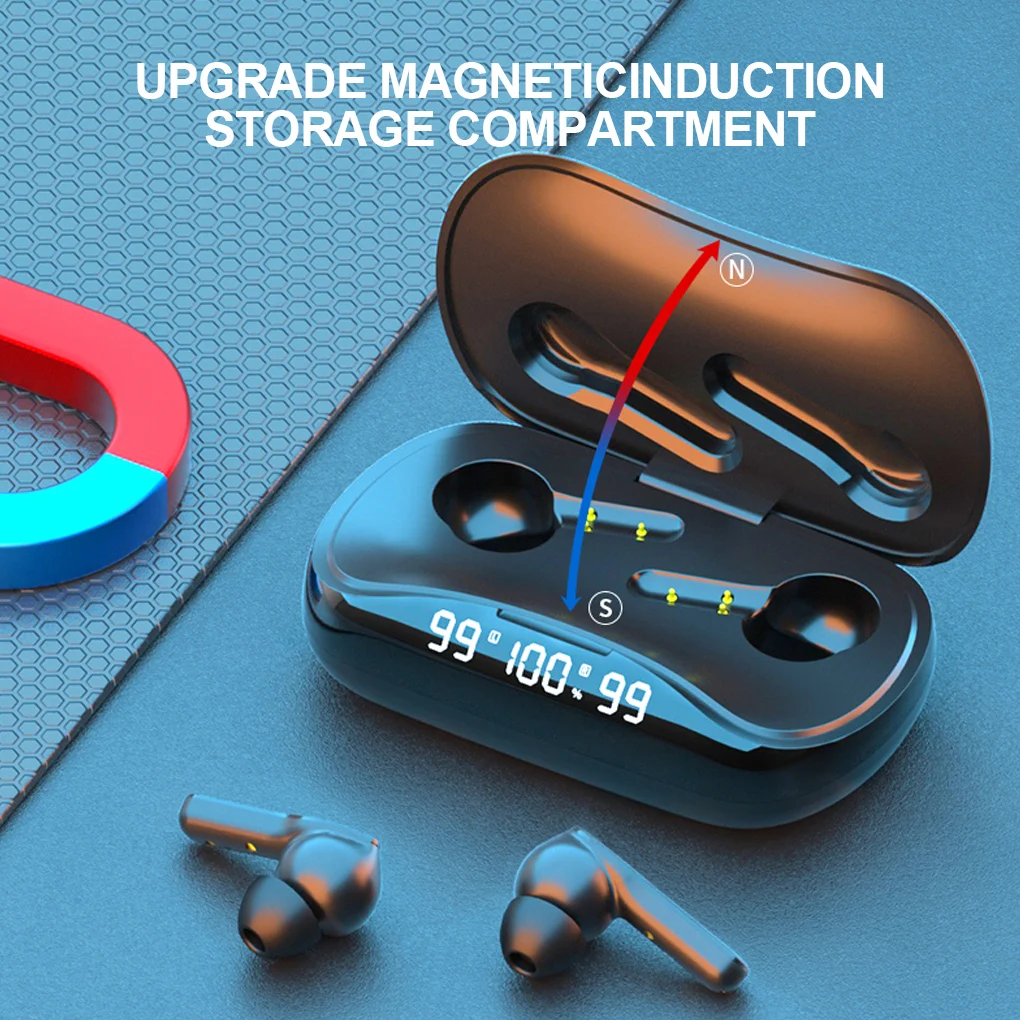 

Беспроводные наушники-вкладыши V5.1, Bluetooth-совместимые наушники-вкладыши, пластиковая портативная гарнитура с микрофоном, белый цвет