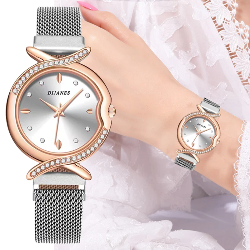 

2023 Popular Creative Elegant Fritillaria Fishtail Dial Women's Quartz Leather Watch Suitable for Women's Holiday Gifts