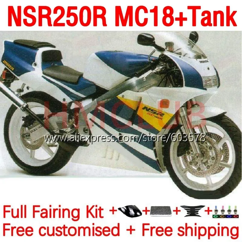 

Body+Tank For HONDA NSR250 NSR 250 R RR MC18 PGM2 NSR 250R NS250 NSR250R 88 89 NSR250RR 1988 1989 Fairing 193No.82 blue stock