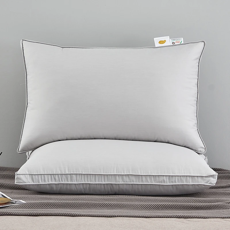 

2 шт. Пуховые подушки из гусиного пуха и пера, 100% хлопок