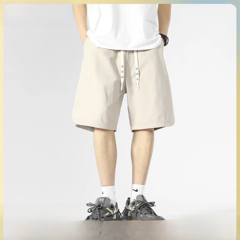 Li Keguan квадратные прямые шорты мужские летние ледяные шелковые новые