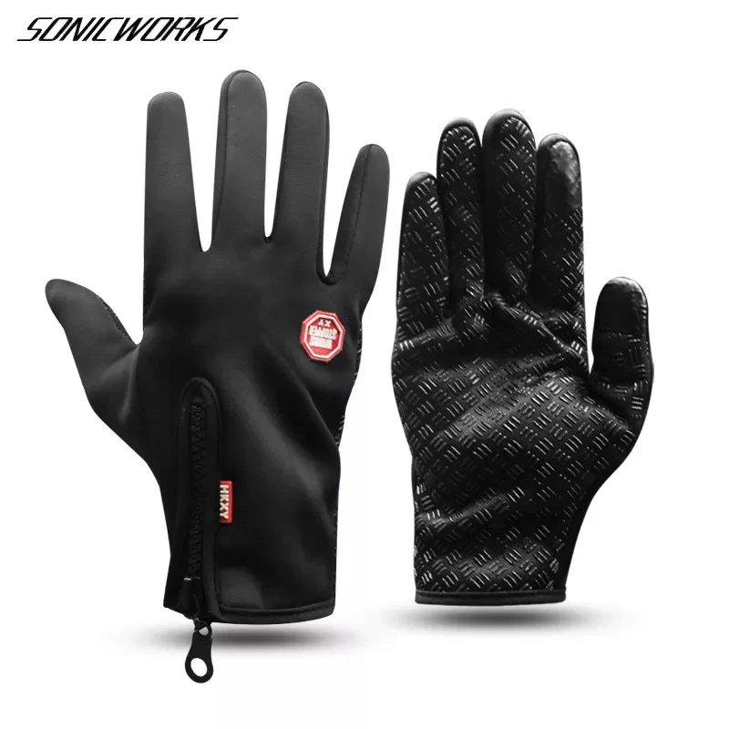 

Велосипедные лыжные водонепроницаемые перчатки унисекс для сенсорного экрана зимние теплые велосипедные перчатки для пешего туризма Мото...