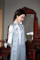 2022 chinese dress female half sleeve cheongsam women loose style qipao dress elegant chinese dress qipao vestidos party dress