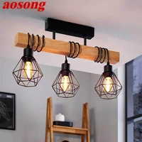 aosong nordic pendant light led originality chandelier lamps indoor fixture for family modern dinning room