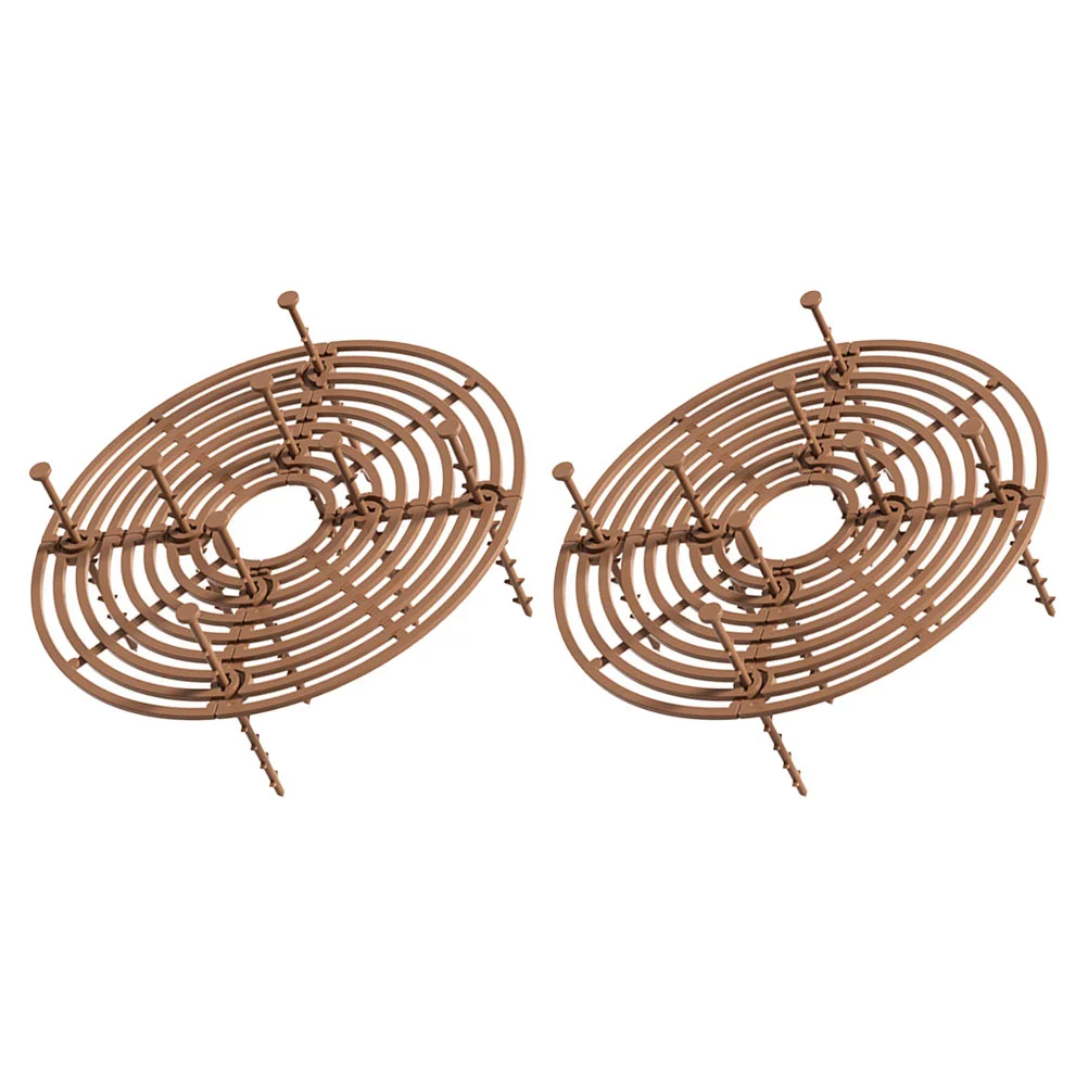 

2Pcs Disc Cover Pot Protector Cover Pot Soil Covers Flower Pot Grid Safety Protector