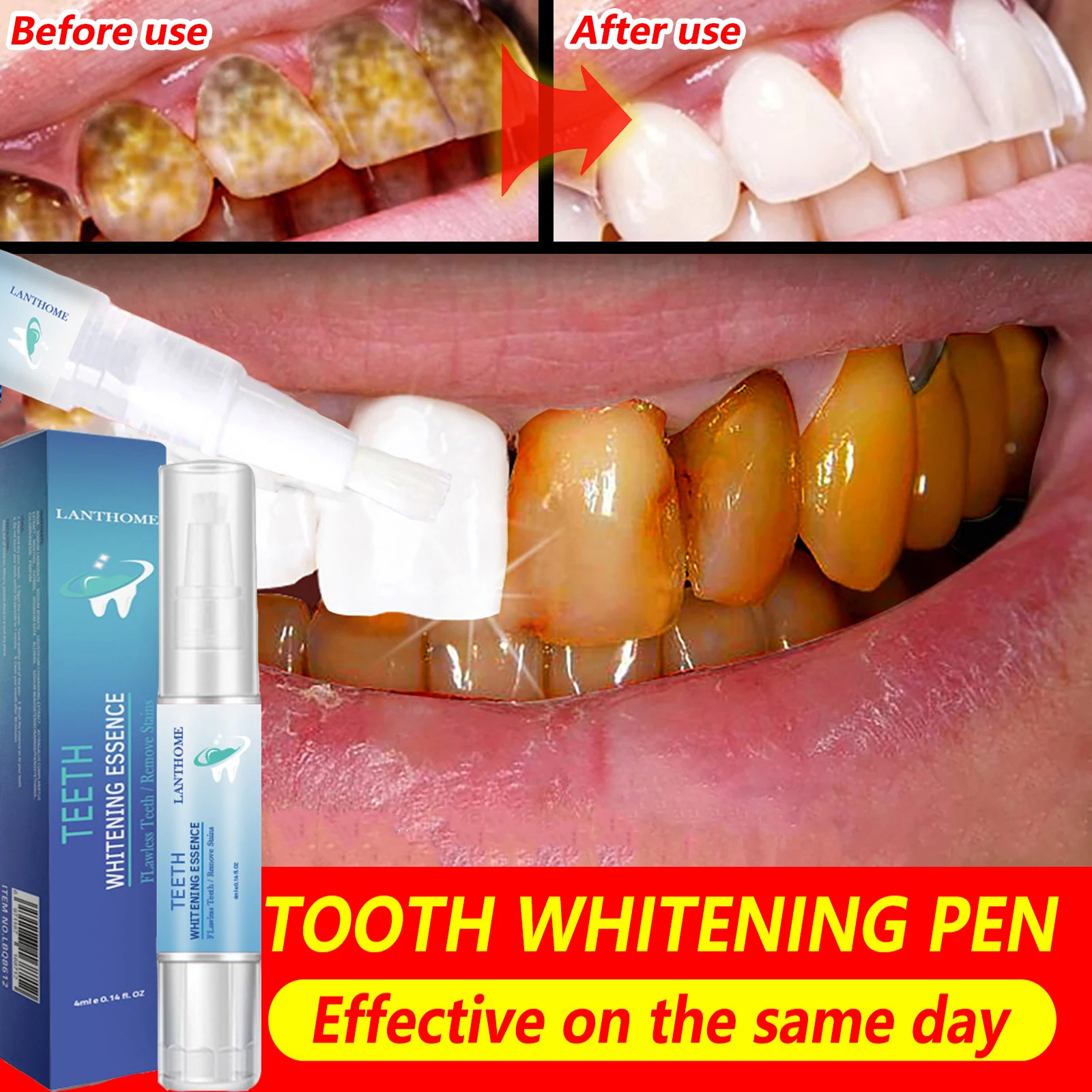 

Teeth Whitening Serum Pen Remove Plaque Stains Tooth Care Essence Bleaching Oral Hygiene Cleaning Gel Fresh Breath Dental Tools
