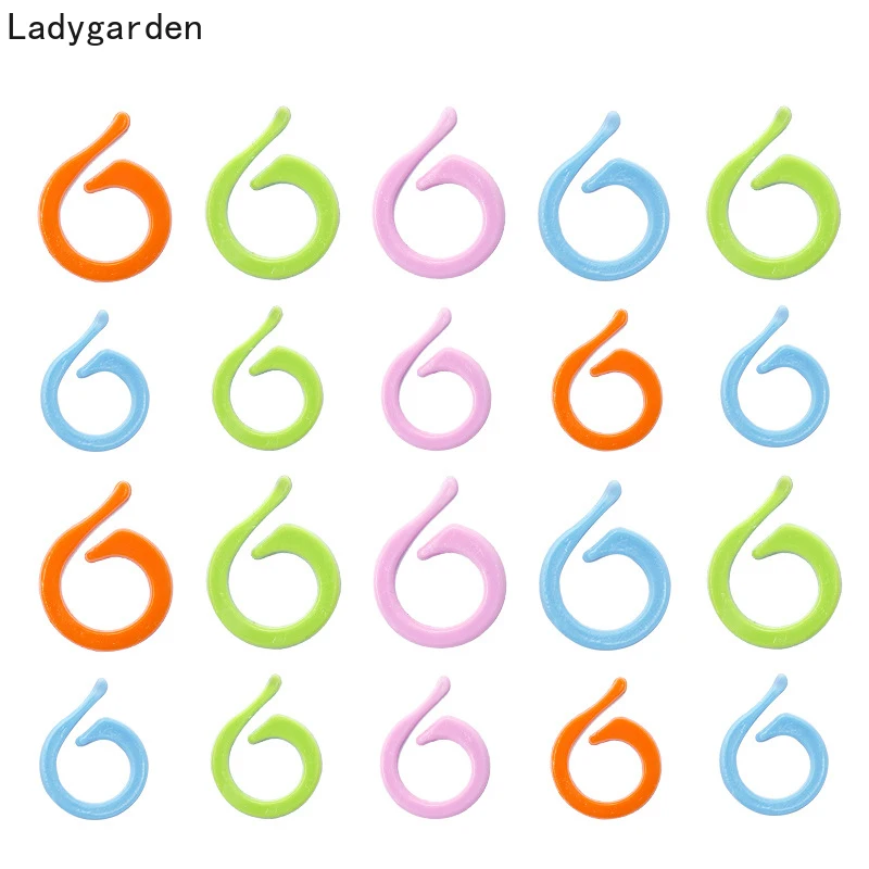 

500PCS 17mm 21mm Mini Knitting Stitch Counter Crochet Locking Stitch Plastic Markers Sweater Knitting Markers Clips