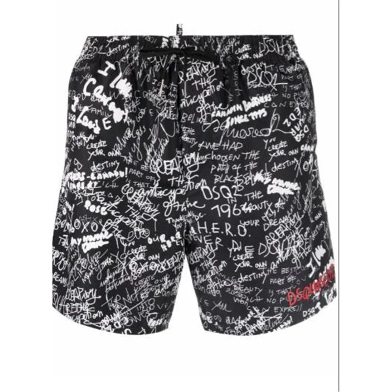 

Мужские брюки для серфинга Highstreet 2022 Dsquared2, черные подходящие для бега