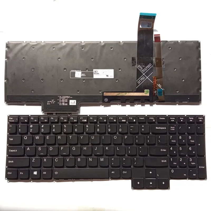 Сменная клавиатура для Lenovo Legion 5-15IMH05H 15ARH055P 5P-15IMH05 15IMH05H, раскладка USRU (art.: 3920dafd097b0) - 3920dafd097b0