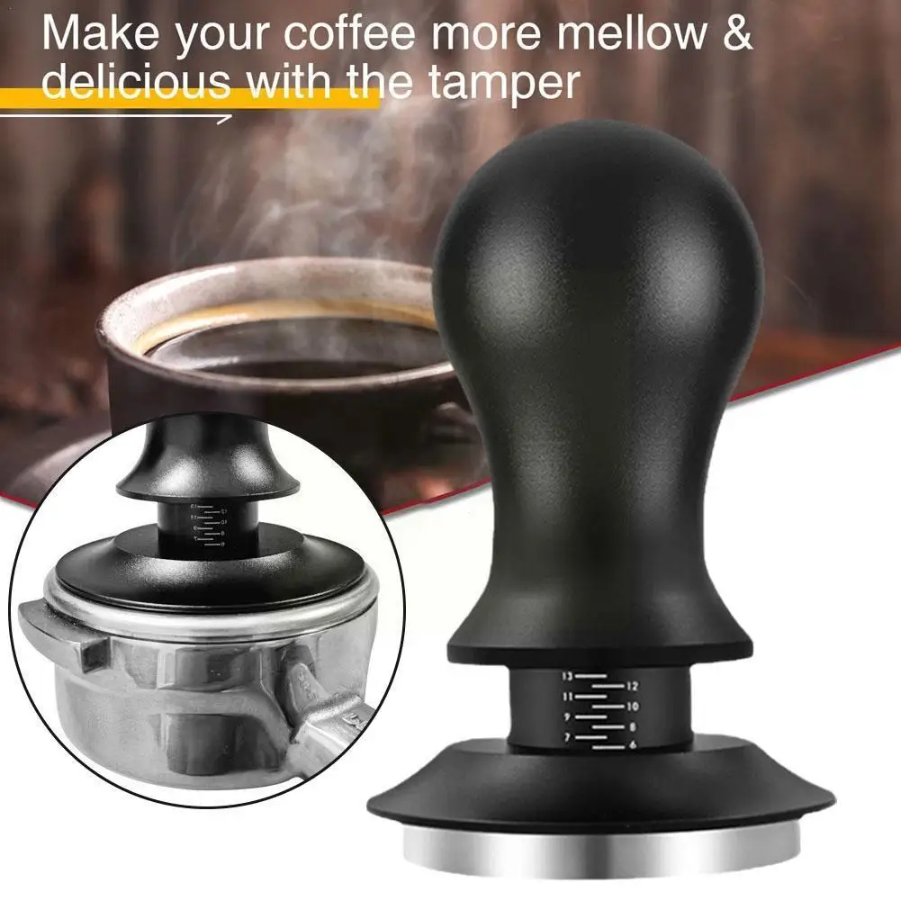 

51mm 53mm 58mm Espresso Tamper Barista Coffee Tamper Steel Spring Stainless with Loaded Calibrated Tampers S9K4