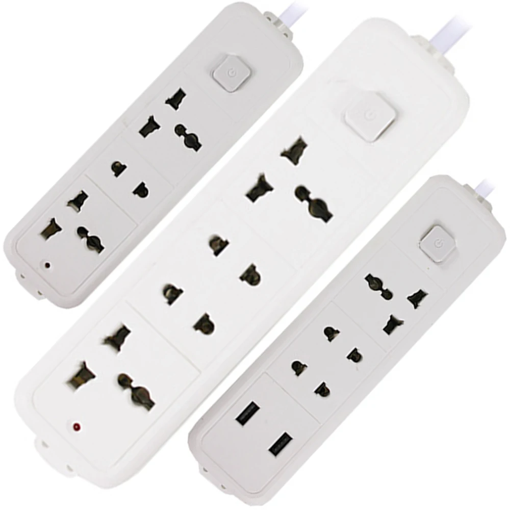 Универсальный удлинитель для розеток ЕС Великобритания США преобразователь 3/4 way US EU адаптер для зарядного устройства удлинительная розетка с переключателем 10 А 2,5 м