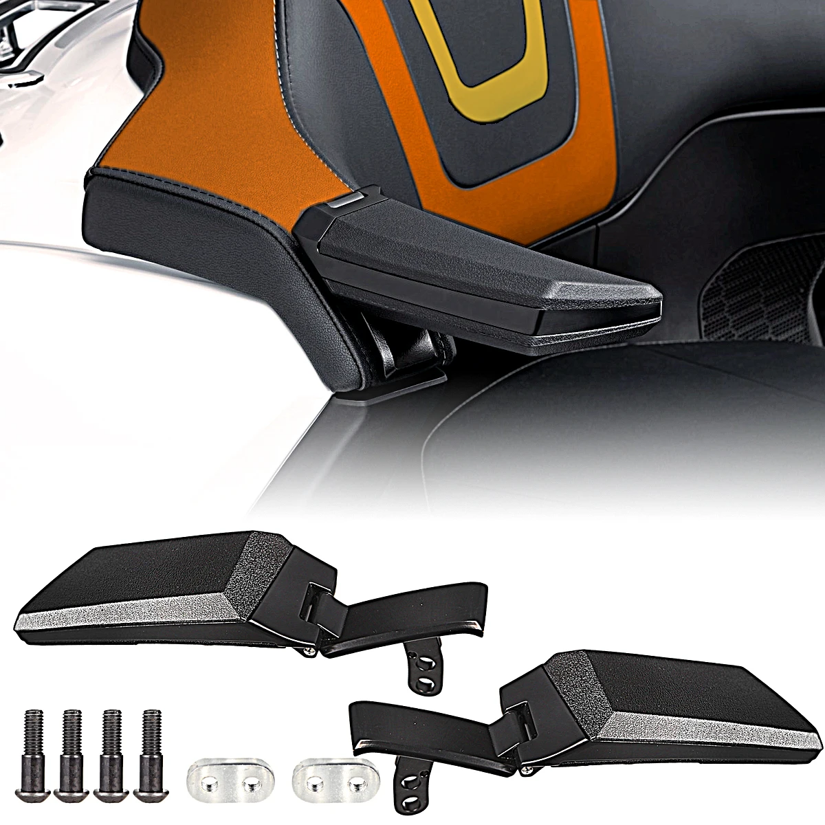 

Мотоциклетные задние пассажирские черные подлокотники для Honda 2018-2020 GL1800 Gold Wing