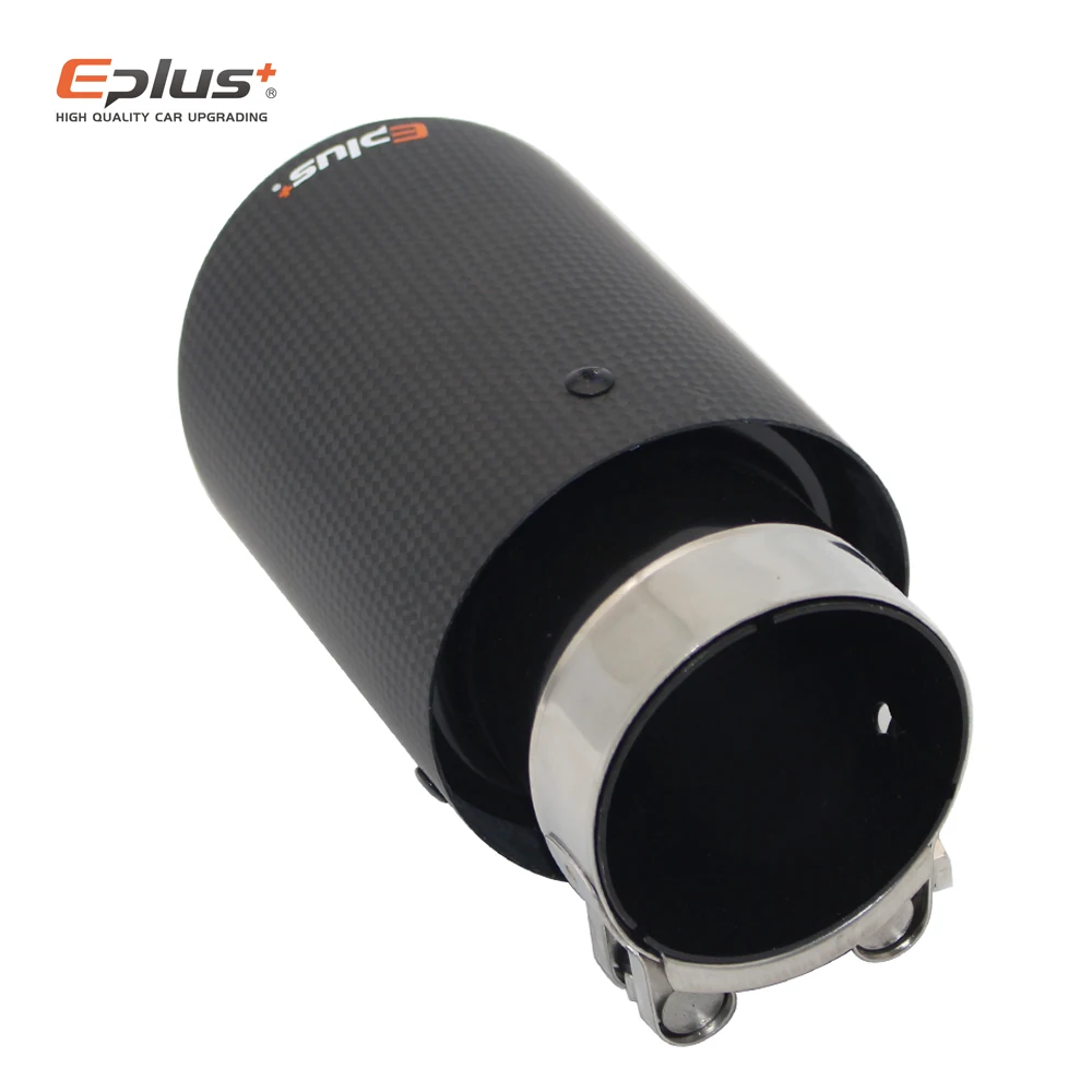 EPLUS автомобильный матовый углеволоконный глушитель наконечник выхлопной