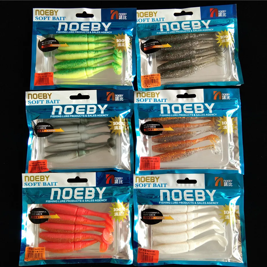 

Noeby 30pcs Shad 10cm 7g Fishing Lure Soft Bait Pesca Fishing Salt the Best lure Free shipping