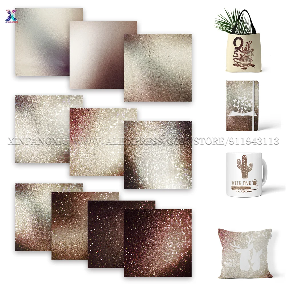 

XFX inплавкий переводной лист чернил, 1 шт., 12x12 дюймов, блестящая металлическая сублимационная переводная бумага, inплавкий винил для кружек ...